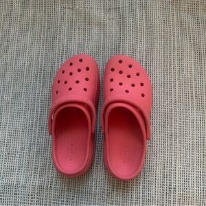 CROCS Pink plateform clog